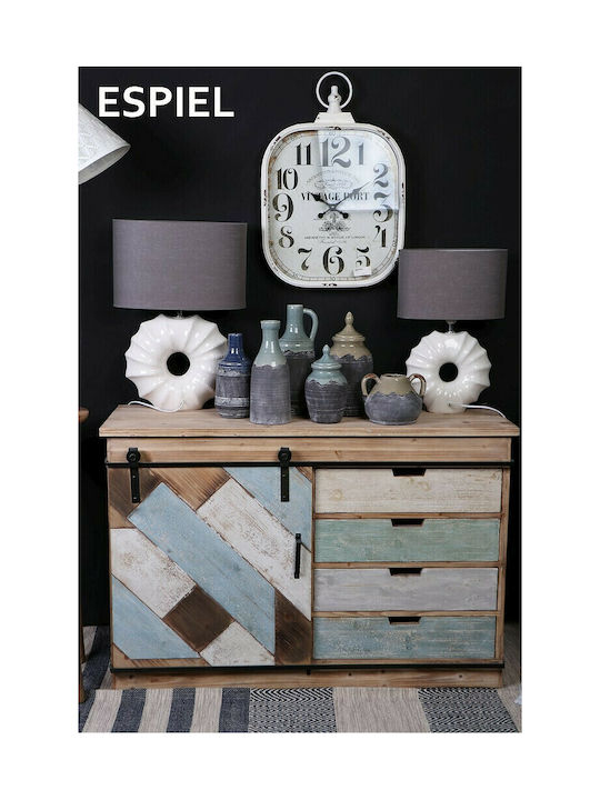 Espiel Decorative Vase Gray 14x17x17cm