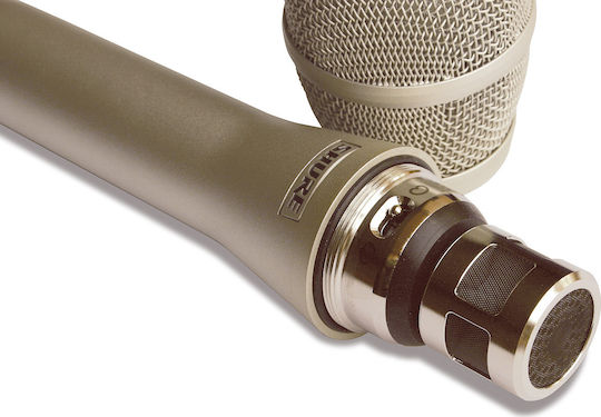 Shure KSM9 Kondensatormikrofon XLR Handgemacht für Gesang in Gold Farbe