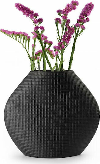 Philippi Διακοσμητικό Βάζο Αλουμινίου Outback Μαύρο Φ23xΥ28cm
