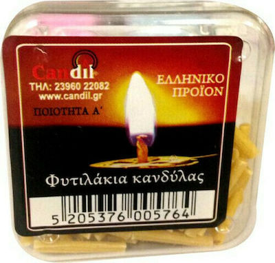 Candil Wick Παραφίνης & Καντηλήθρα Κίτρινα 20gr