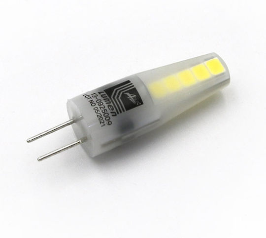 Adeleq LED Bulb 2.5W Fluorescent Type for Socket G4 and Shape T8 Warm White 220lm
