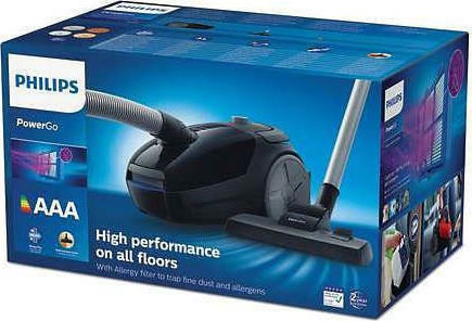 Philips Powergo Vacuum Cleaner 900W Bagged 3lt Black