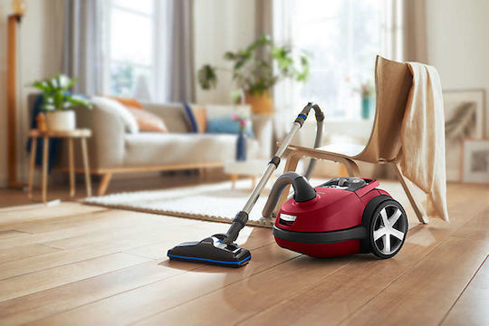 Philips Performer Silent Staubsauger 750W Eingetütet 4Es Burgundisch