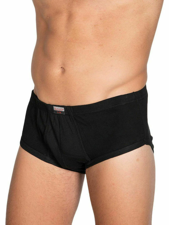 Herren Slips Schwarz 1Packung