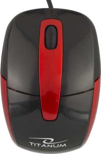 Esperanza Barracuda Cu fir Mini Mouse Negru/Roșu