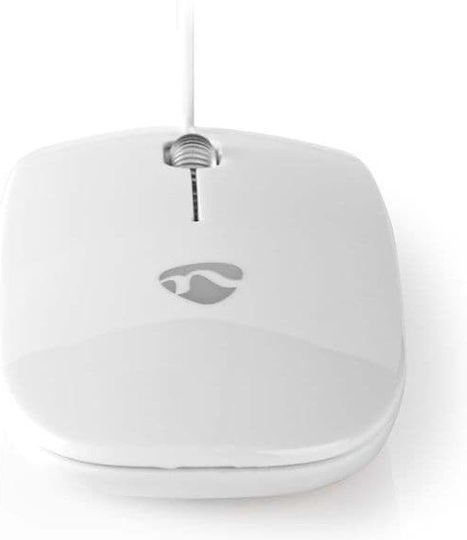 Nedis Wired Mouse Ενσύρματο Ποντίκι Λευκό