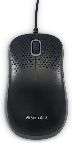 Verbatim Silent Optical Mouse Verkabelt Maus Schwarz