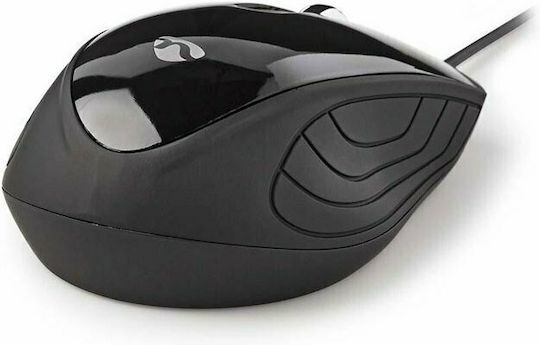 Nedis Wired Desktop Mouse Cu fir Mouse Negru