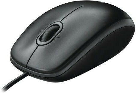 Logitech B110 Silent Ενσύρματο Ποντίκι Μαύρο