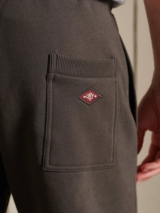 Ac Ringer Sweatpants with Elastic Vintage Black