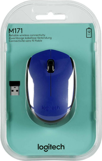 Logitech M171 Ασύρματο Mini Ποντίκι Μπλε