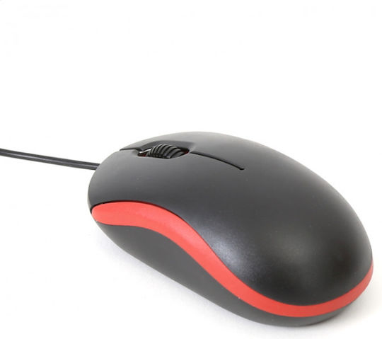 Omega OM07V Wired Wired Mouse Red
