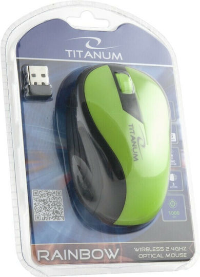 Esperanza Rainbow Wireless Mouse Green