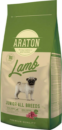 Araton Junior Lamb 3kg Dry Food for Puppies with Lamb and Rice
