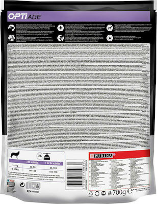 Purina Pro Plan OptiAge Small & Mini Adult 9+ 0.7kg Hrană Uscată pentru Câini Seniori de Rase Mici cu Pui