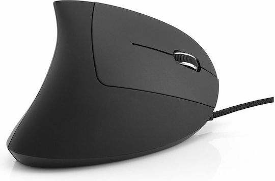 MediaRange MROS230 Ενσύρματο Εργονομικό Vertical Ποντίκι Μαύρο