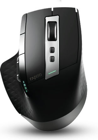 Rapoo MT750S Kabelloses Ergonomisches Bluetooth Mäuse Schwarz