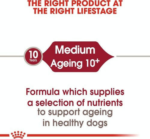 Royal Canin Medium Ageing 10+ 15kg Dry Food for Senior Medium Breed Dogs with Poultry and Rice
