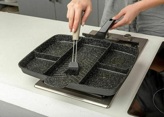 Nava Funtzio Grill aus Aluminium mit Steinbeschichtung 38cm