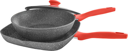 Luigi Ferrero Luigi Ferrero Grill Pan from Aluminum with Stone Interior Coating 28cm