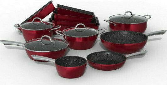 Keystone Electra Granite Wok από Αλουμίνιο με Επίστρωση από Πέτρα 32cm