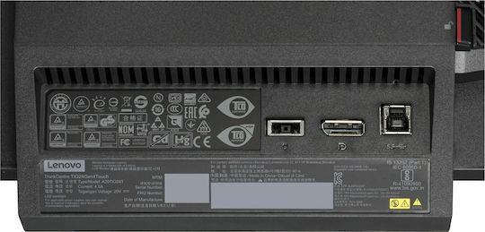 Lenovo ThinkCentre TIO24 Gen4 Touch IPS Monitor 23.8" FHD 1920x1080 with Response Time 14ms GTG