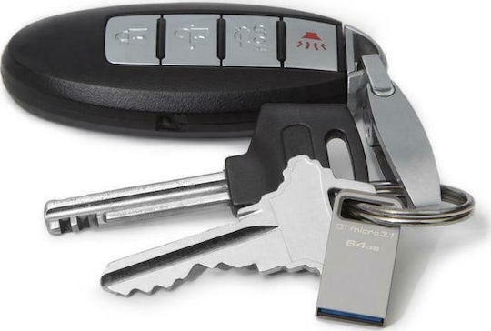 Kingston DataTraveler Micro 64ГБ USB 3.1 Стик Сив