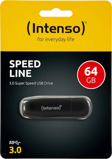 Intenso Speed Line 64GB USB 3.0 Stick Black