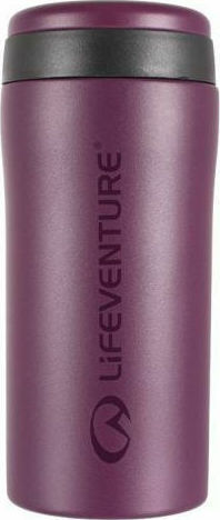 Lifeventure Flip-Top Ποτήρι Θερμός Ανοξείδωτο BPA Free 300ml Μωβ με Επιστόμιο