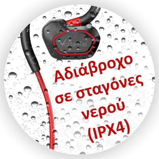 Volte-Tel VT600 In-ear Bluetooth Handsfree Ακουστικά με Αντοχή στον Ιδρώτα Μαύρα