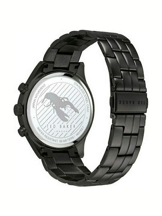 Ted Baker Beleeni Herrenuhr 42mm Batterie mit Schwarz Metallarmband