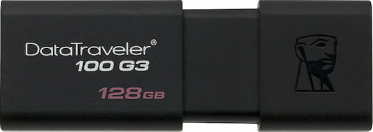 Kingston DataTraveler 100 G3 128GB USB 3.0 Stick Black