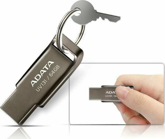Adata DashDrive UV131 64GB USB 3.2 Stick Ασημί
