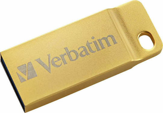 Verbatim Metal Executive 64GB USB 3.0 Stick Χρυσό