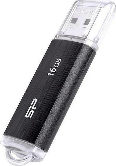 Silicon Power Ultima U02 16GB USB 2.0 Stick Μαύρο