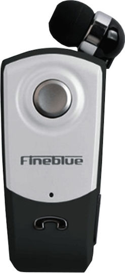 Fineblue F960 In-ear Bluetooth Handsfree Ακουστικό Πέτου Λευκό