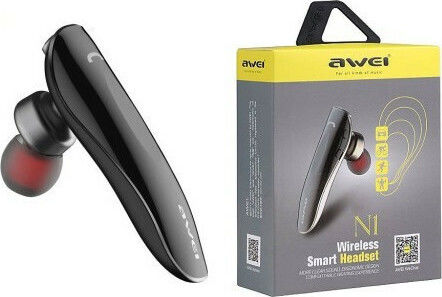 Awei N1 In-ear Bluetooth Handsfree Ακουστικό Γκρι