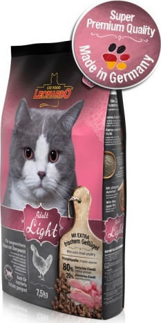 Leonardo Adult Light Dry Food Diet for Adult Sterilized Cats with Chicken 2kg