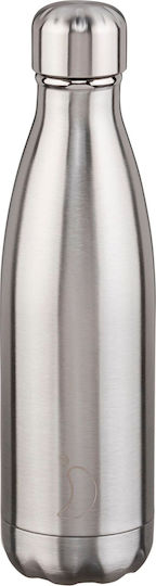 Chilly's Original Bottle Thermos Stainless Steel BPA Free 500ml Silver