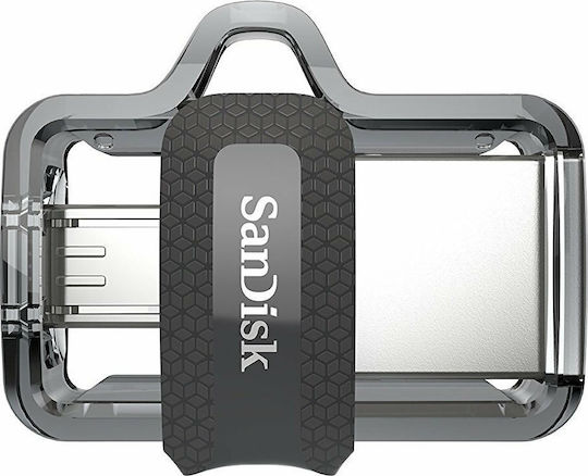 Sandisk Ultra Dual Drive M3.0 64GB USB 3.0 Stick with connection USB-A & micro USB-B Black