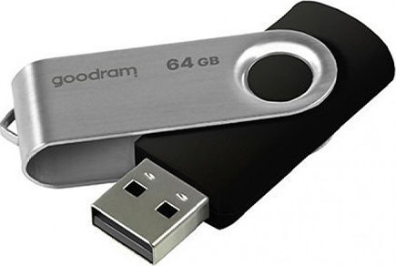 GoodRAM UTS2 64GB USB 2.0 Stick Silver/Black