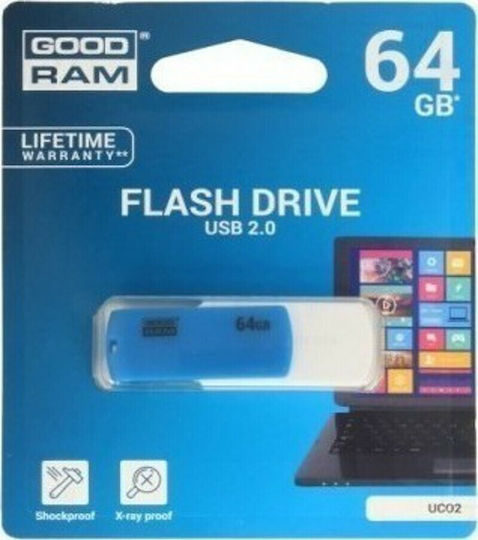 GoodRAM UTS2 64GB USB 2.0 Stick Silver/Black
