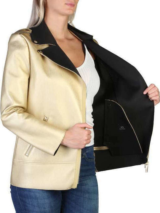 Γυναικείο Biker Jacket Χρυσό