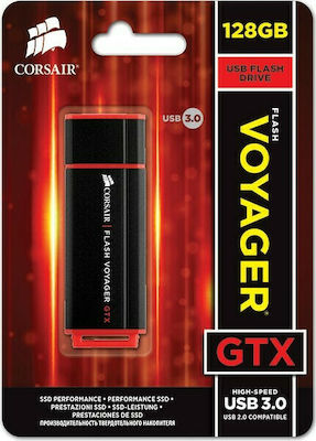 Corsair Voyager GTX 128GB USB 3.1 Stick Μαύρο