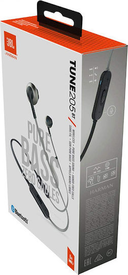 JBL Tune 205BT Earbud / In-ear Bluetooth Handsfree Ακουστικά Μαύρα
