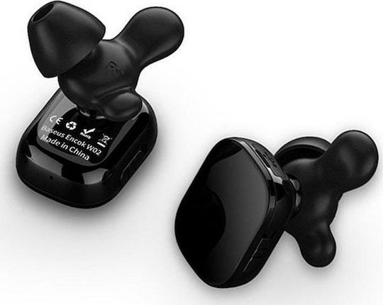 Baseus Encok W02 In-ear Bluetooth Handsfree Earphones with Sweat Resistance and Charging Case Black