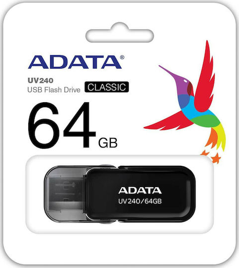 Adata UV240 64GB USB 2.0 Stick Black