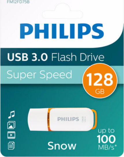 Philips Snow 128GB USB 3.1 Stick Orange