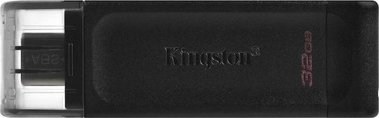 Kingston DataTraveler 70 32GB USB 3.2 Stick with connection USB-C Black