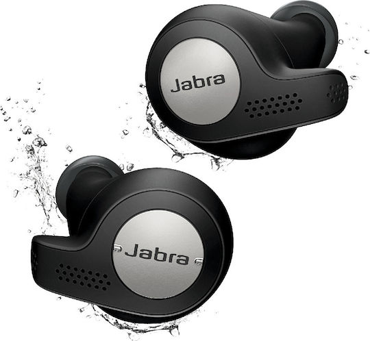 Jabra Elite Active 65t In-ear Bluetooth Handsfree Căști cu Rezistență la Transpirație și Carcasă de Încărcare Titan negru